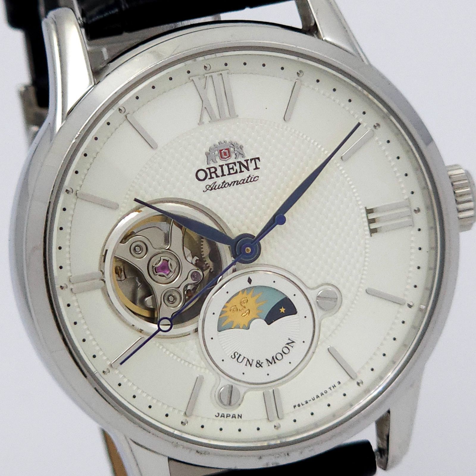 ORIENT オリエント サン&ムーン F6L2-UAA0 自動巻 動作品 裏スケ 