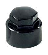 McGard 70005 Black Nylon Lug Caps - Pack of 4