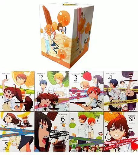 アニメDVD WORKING!!! 完全生産 版 SPを含む全8巻セット 全巻収納BOX付き