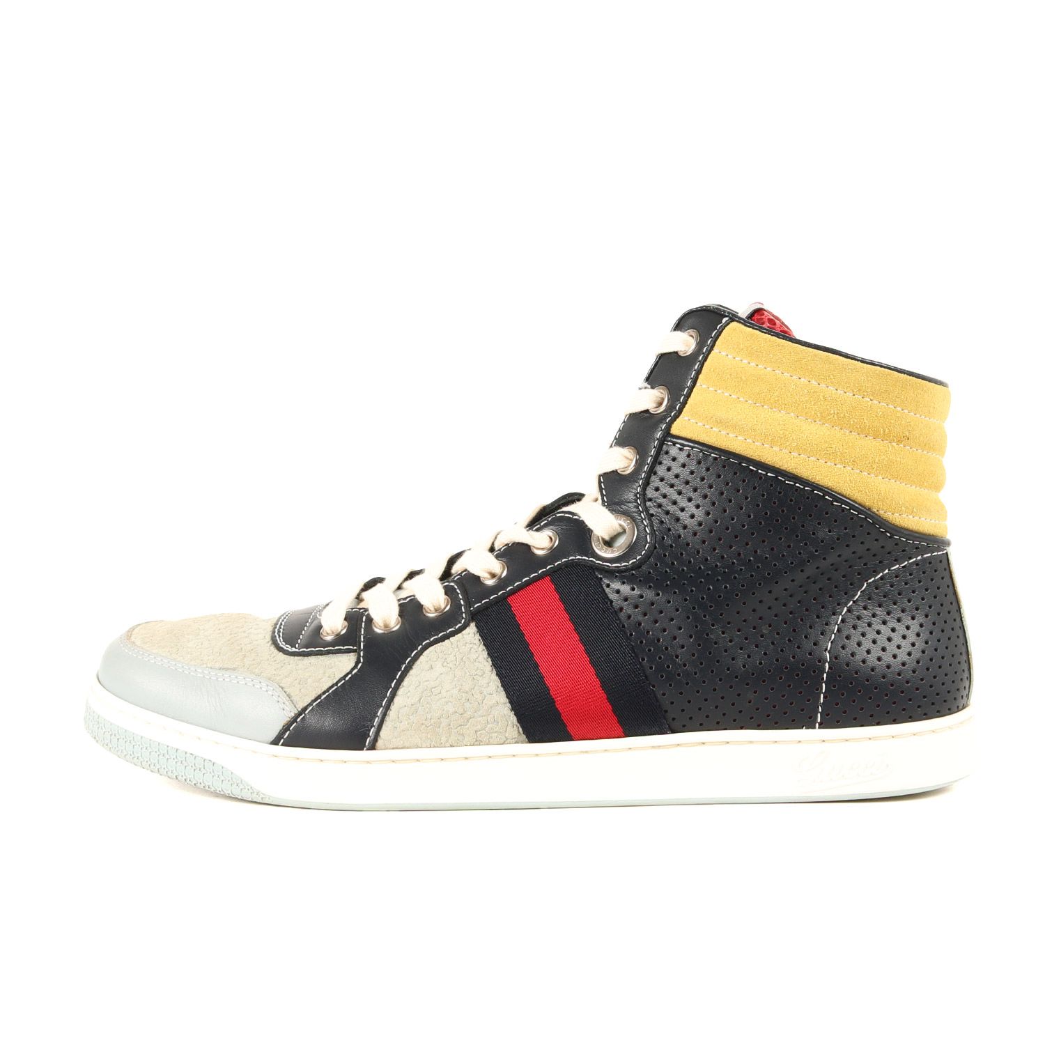 GUCCI グッチ サイズ:8 1/2(26.5cm) / クレイジーパターン レザー 