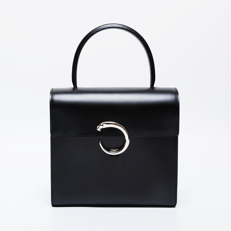 CARTIER カルティエ ハンドバッグ レザー パンテール トップ