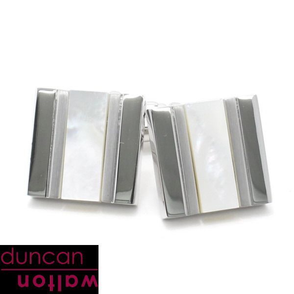 Duncan Walton Essentials Eave マザー オブ パール 白蝶貝 カフス カフスボタン カフリンクス cufflinks cuffs メンズ 男性 カフス おしゃれ プレゼント プチギフト 誕生日 贈り物 パーティー 結婚式 スー