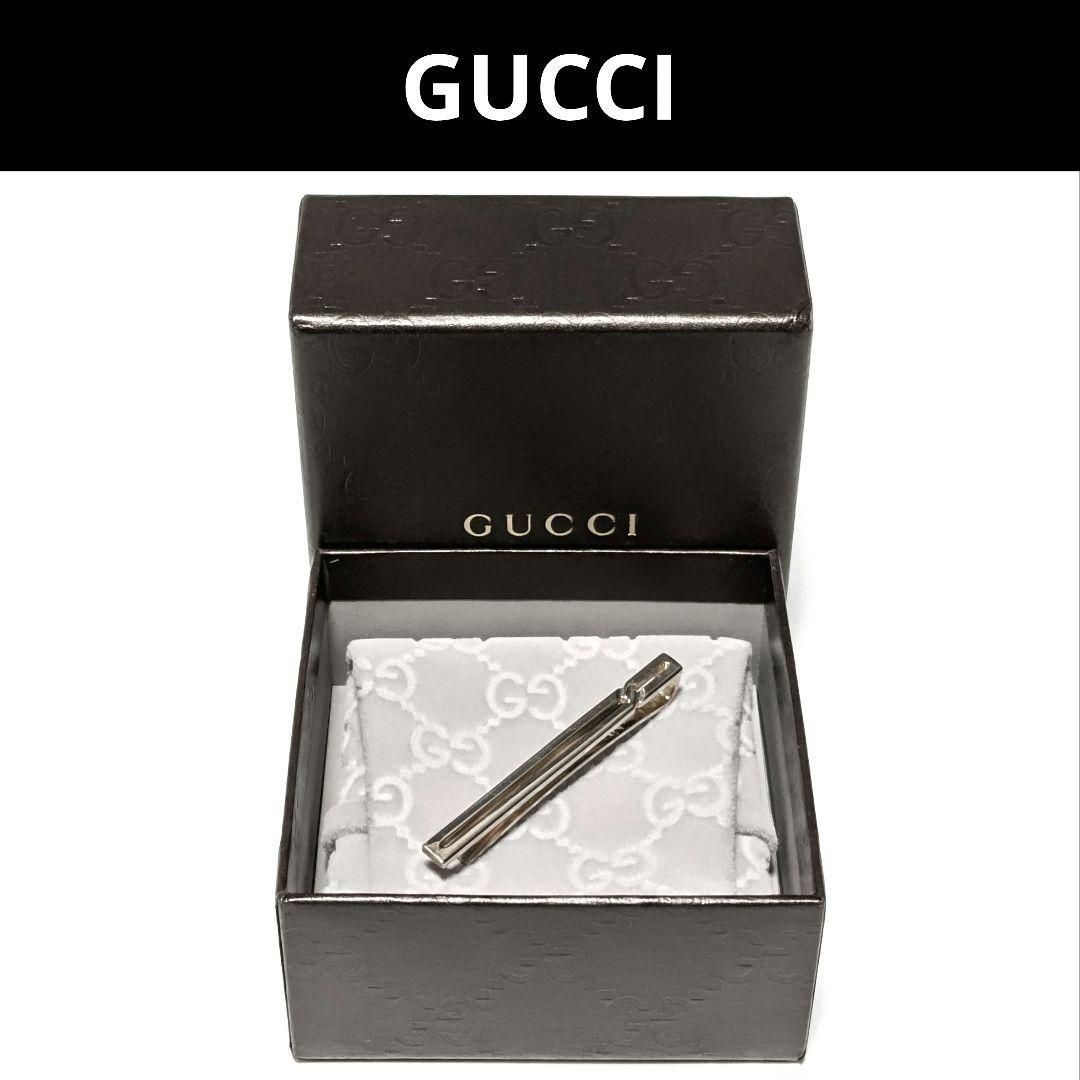 新品未使用 GUCCI グッチ ネクタイピン カフス セット テニスラケット 金-