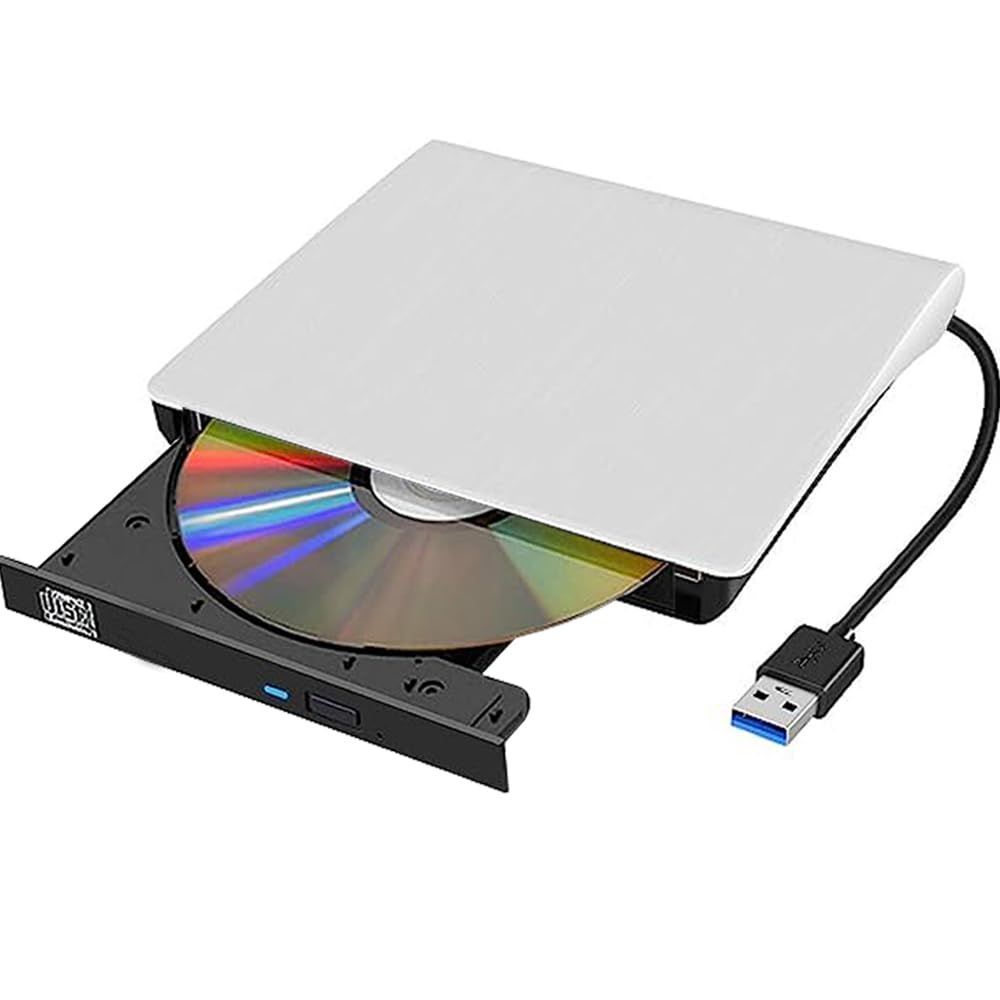 外付けCD DVDドライブプレーヤーUSB-C USB 3.0 Type-Cスリム