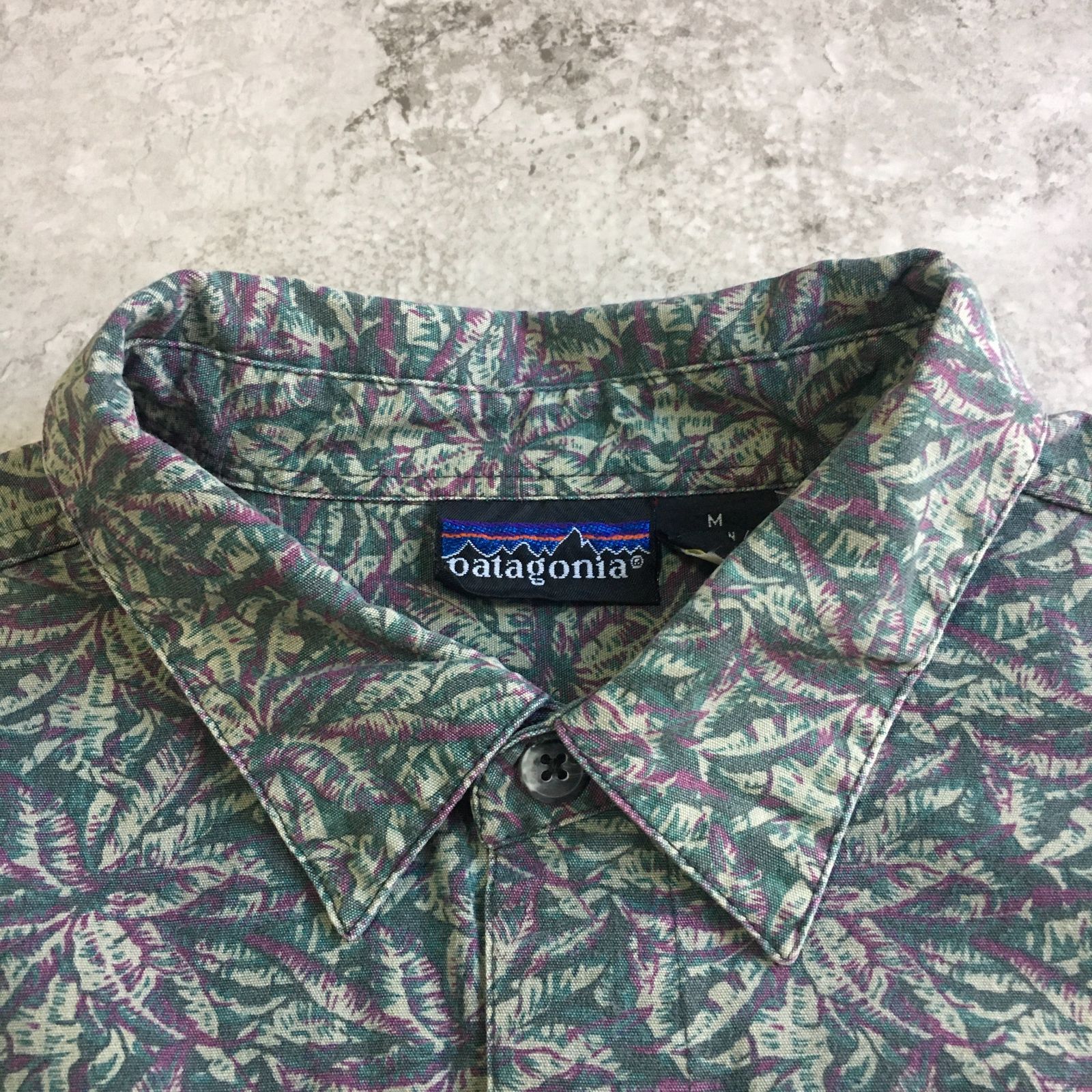 90s patagonia Botanical Pattern Long sleeve shirt パタゴニア ボタニカル柄シャツ 長袖シャツ