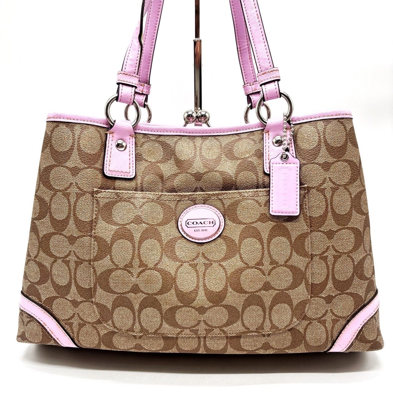 良品】 COACH コーチ トートバッグ ハンドバッグ ショルダーバッグ 
