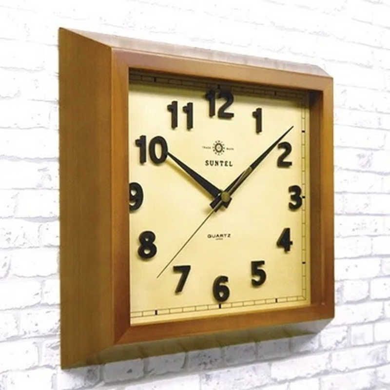 インテック スクウェア 掛け時計 QL696-BR ブラウン QL696_BR