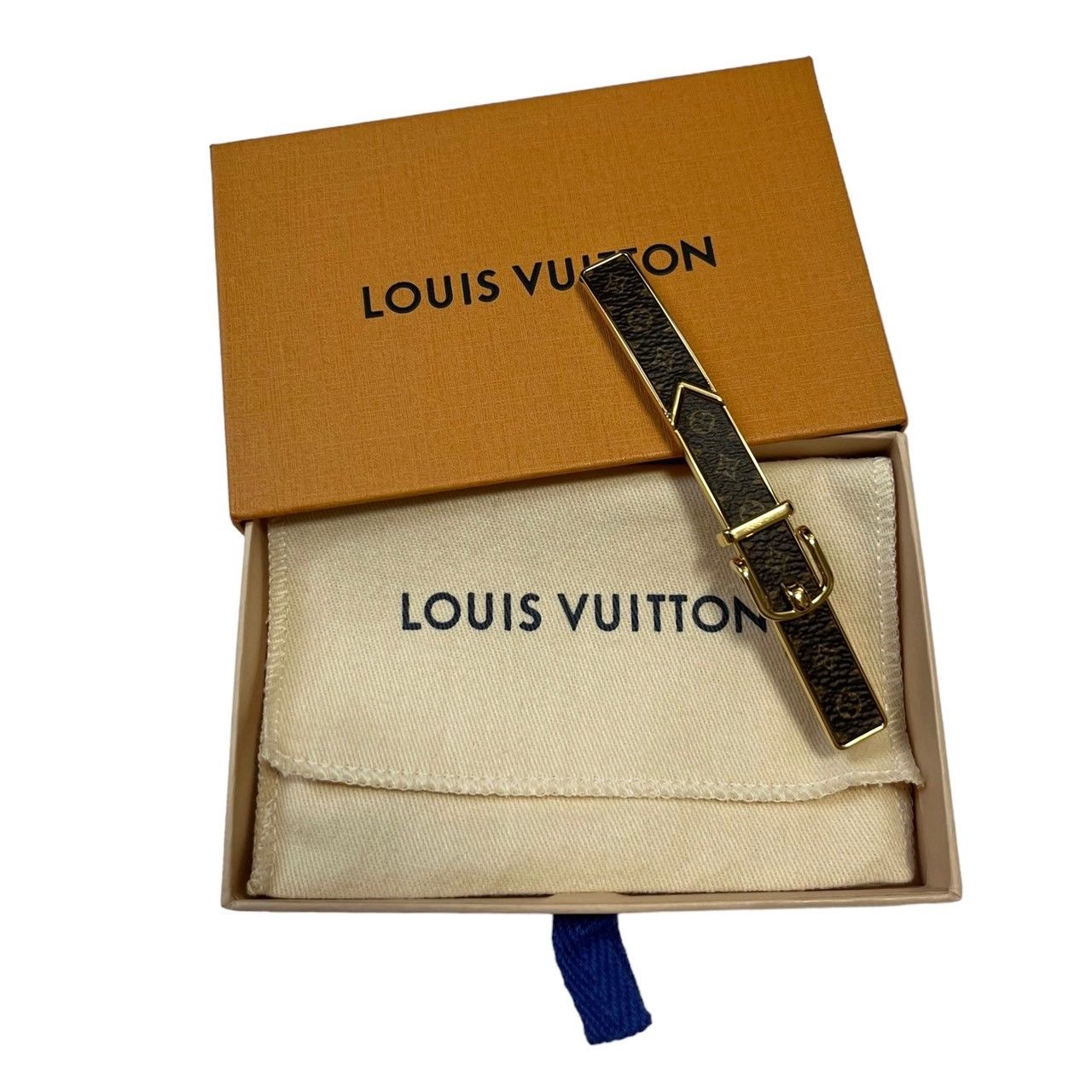 LOUIS VUITTON ルイヴィトン バレッタ ループ ヘアクリップ モノグラム 髪留め M00566 AK0271