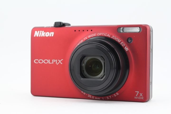 ☆良品☆ニコン Nikon COOLPIX S6000 レッド コンパクトデジタル