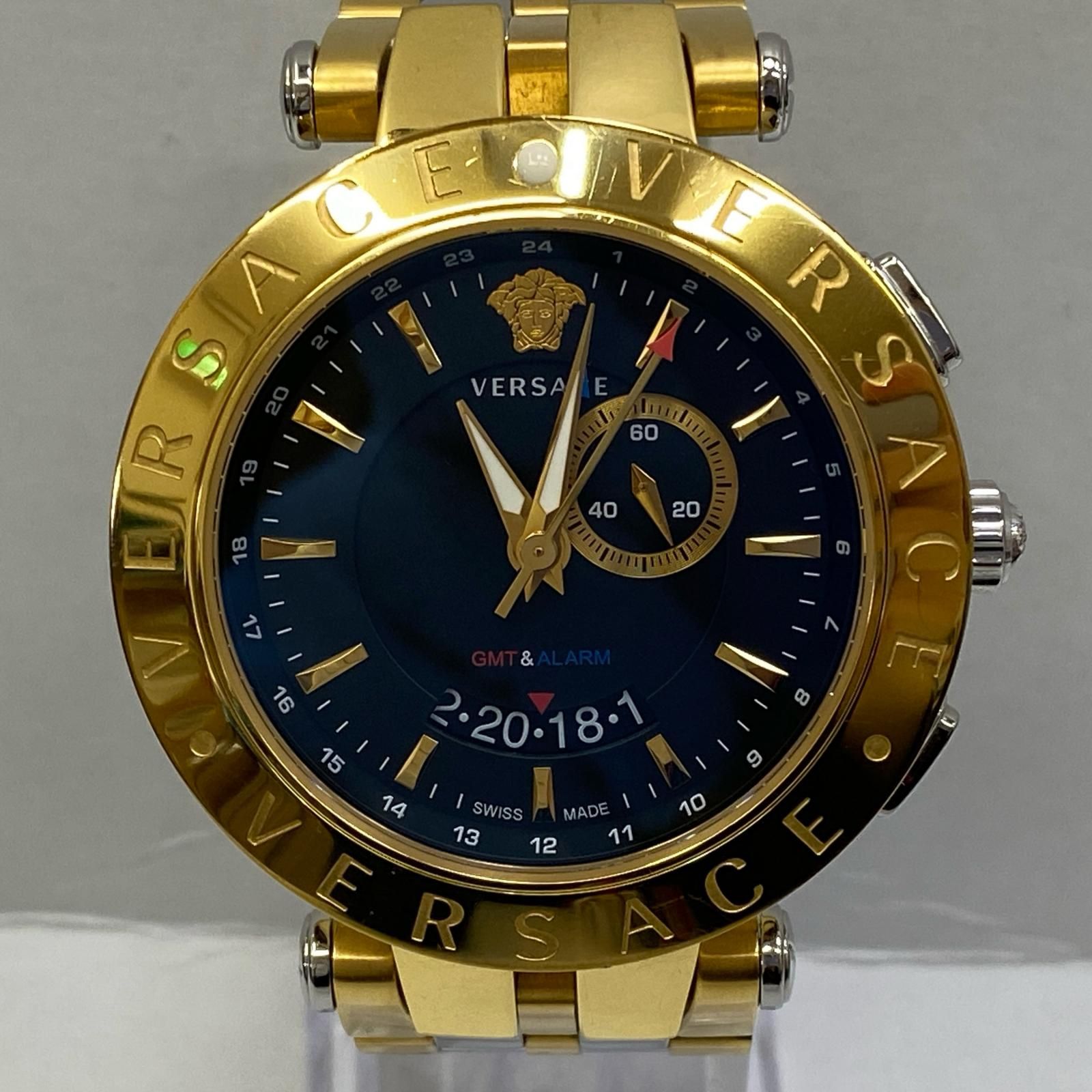 ヴェルサーチ 腕時計 GMT Vレース