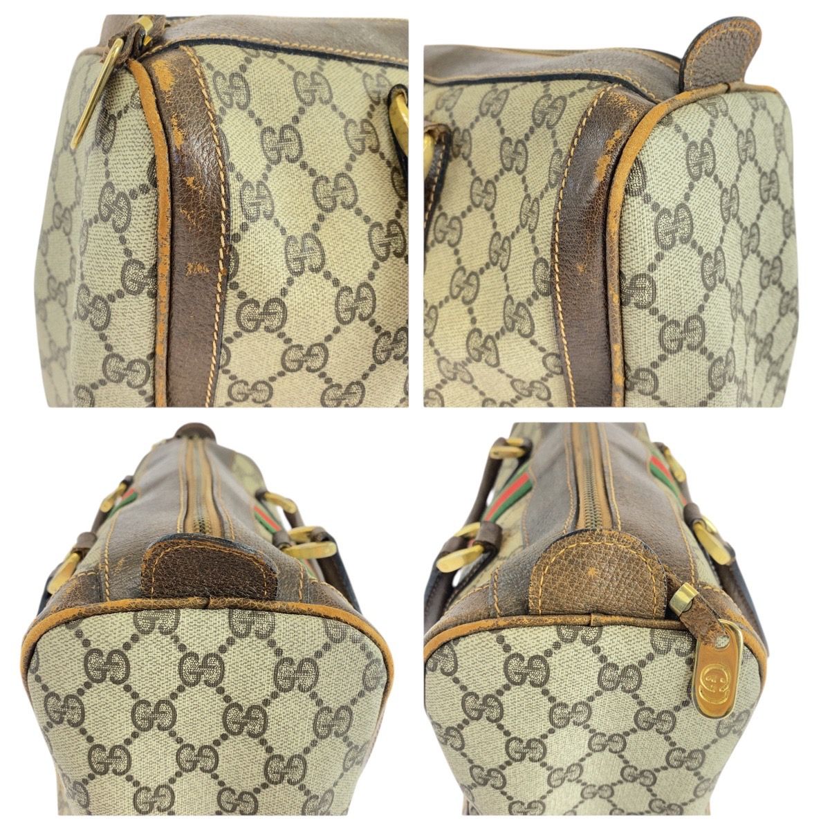 GUCCI グッチ ヴィンテージ オールドグッチ ベージュ ブラウン