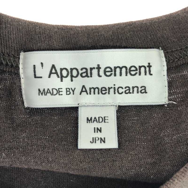 アパルトモン別注アメリカーナハーフスリーブTシャツブラウンamericana アパルトモン別注アメリカーナハーフスリーブTシャツブラウン