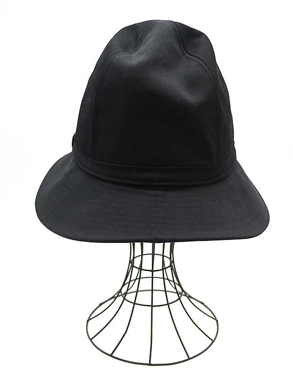 ヨウジヤマモトプールオム　ウールシワギャバジン フェドラハット Yohji Yamamoto POUR HOMME ヨウジヤマモト プールオム 17AW ウール