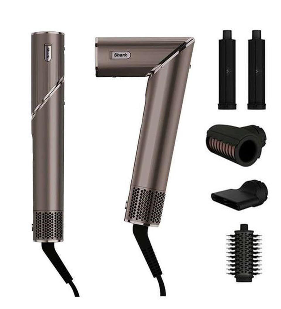 Shark シャーク ドライヤー FlexStyle ヘアドライヤー ツヤ 速乾 HD434JBR モカシルバー [モカシルバー]