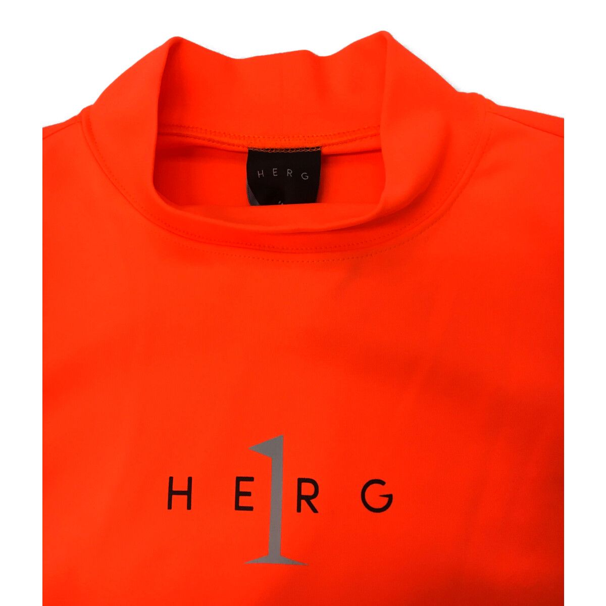 中古 レディース エルグワン HERG1 長袖シャツ 2(L) 蛍光オレンジ モックネック ハイネック 甲カバー - メルカリ