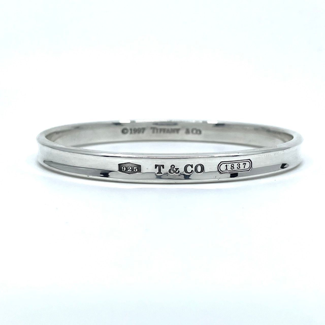 美品 TIFFANY & Co. ティファニー ナロー バングル シルバー