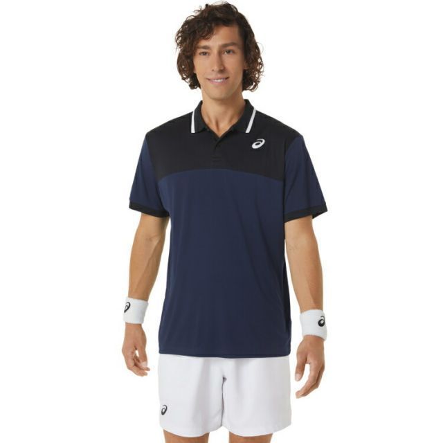 asics アシックス MEN COURT POLO SHIRT ミッドナイトXパフォーマンスブラック XS 2041A256 401 | スポーツ用品 スポーツ グッズ ツール アクセサリー 雑貨 小物 使いやすい テニス 衣類 メンズ 男性用 XS 