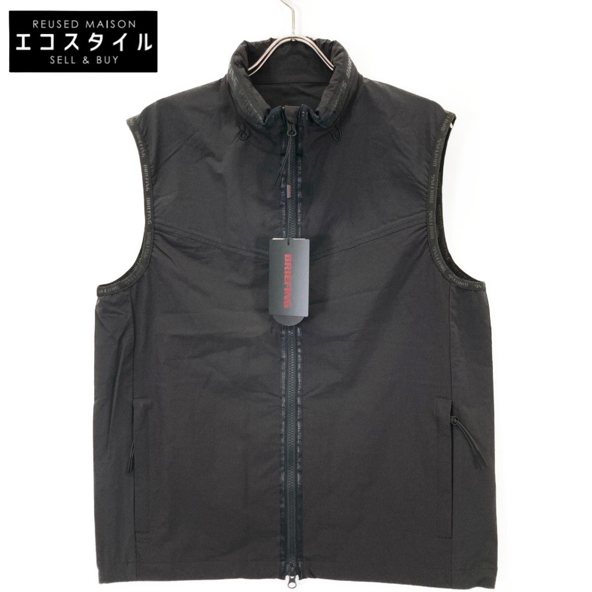 BRIEFING ブリーフィング BRG241M11 ﾌﾞﾗｯｸ CE MENS CORDURA WIND VEST L