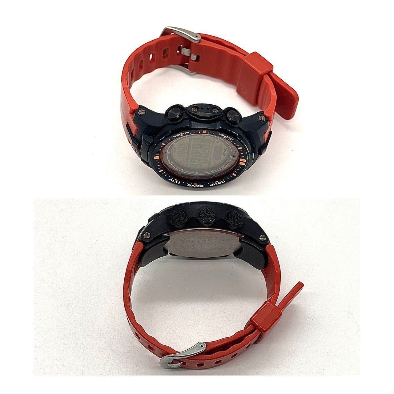 CASIO ソーラー式　PROTREK PRW-3000 登山時計　オレンジ 冒険心を刺激するギア✨】 CASIO カシオ PROTREK PRW-3000