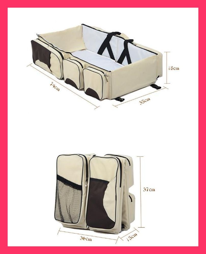 【超美品】多機能ベビーベッド 折りたたみ式 収納バッグ付き Babygjoy 4-in-1 折りたたみベビーベッド グレー 収納バッグ付き