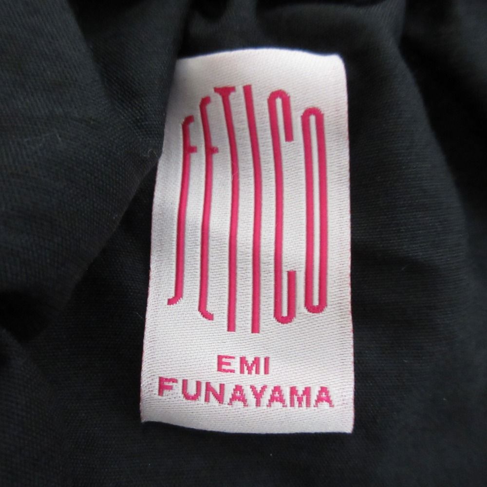 familiar 25SS fetico フェティコ OFF-SHOULDER JUMPSUITS オフショルダー ジャンプスーツ オールインワン FTC252-0805 サイズ2 ブラック レディース 古着 100%本物保証!