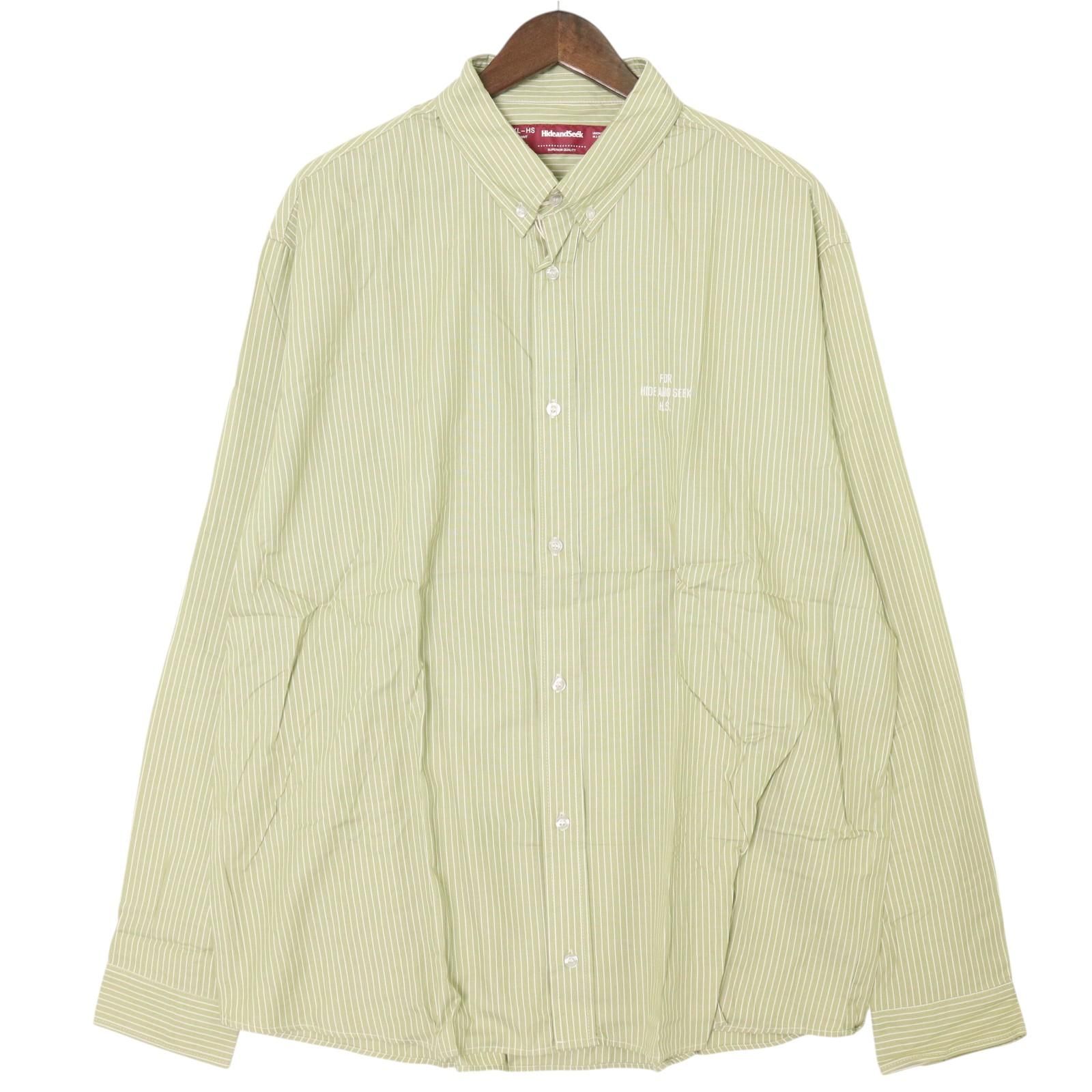 Hide and Seek|ハイアンドシーク HS-020425 Striped B.D. L|S Shirt ストライプ ボタンダウン 長袖シャツ RM681-008 237