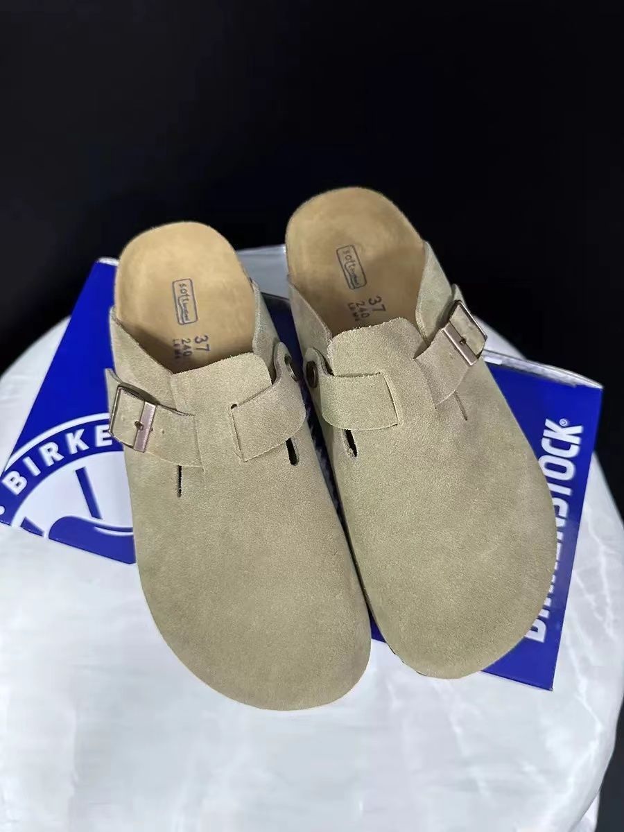 新品未使用 BIRKENSTOCK ビルケンシュトック Boston/ボストン 男女兼用 スエードレザー クロッグ ソフトベッド コルクソールサンダル レギュラー幅  トープ - メルカリ