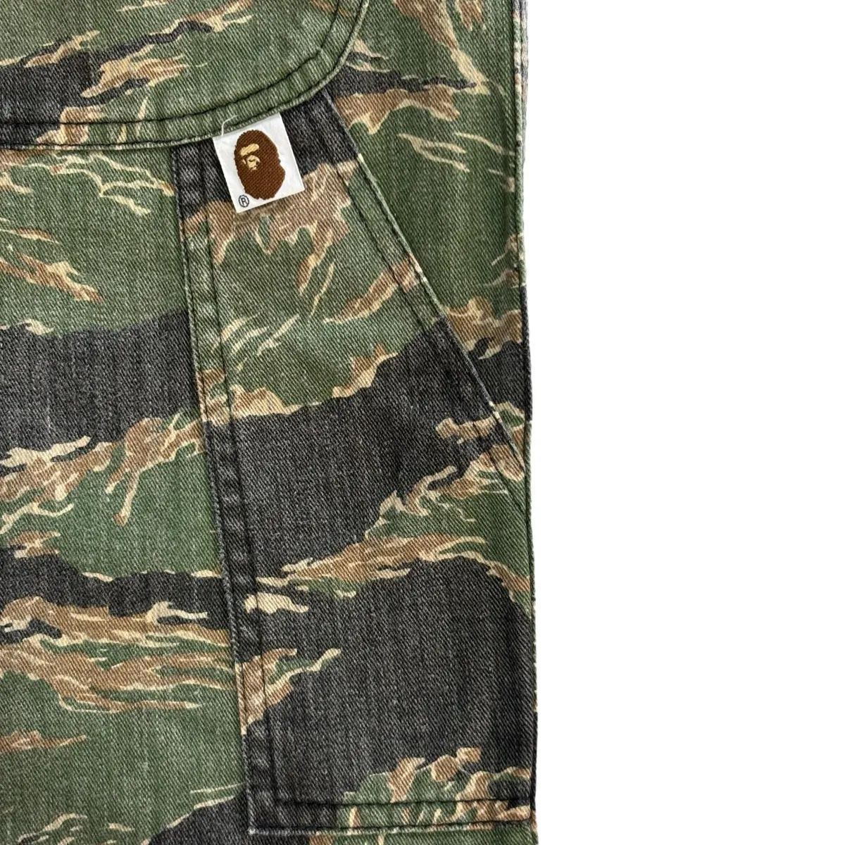 A BATHING APE TIGER STRIPE PAINTER PANTS ア ベイシング