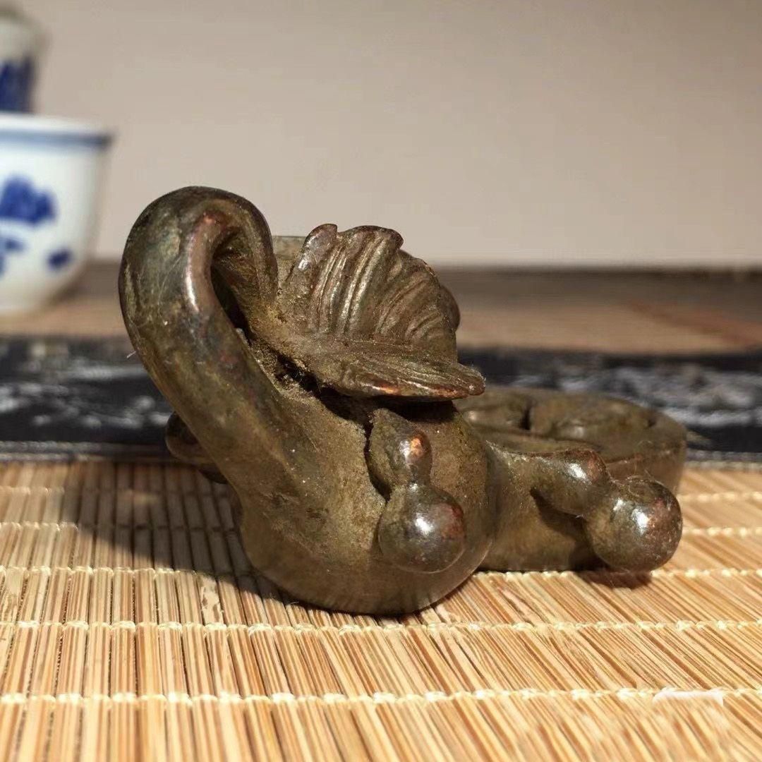 銅 細工 竹で編んだ網 百福 香炉 香道具 工芸品 美術品 置物 銅 細工 竹で編んだ網 百福 香炉 香道具 工芸品 美術品 置物