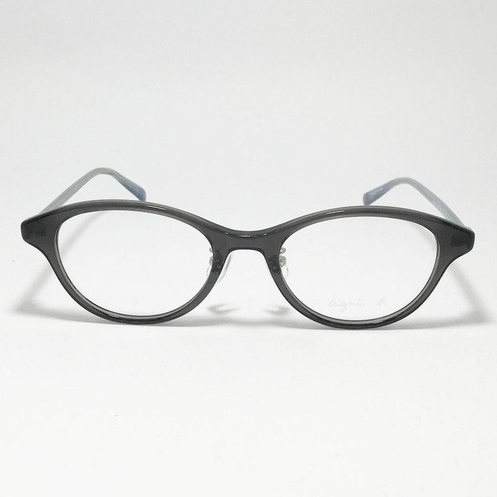 agnes b. アニエス ベー レディース 眼鏡 メガネ フレーム サングラス 50-0127-3 サイズ50 スモーク