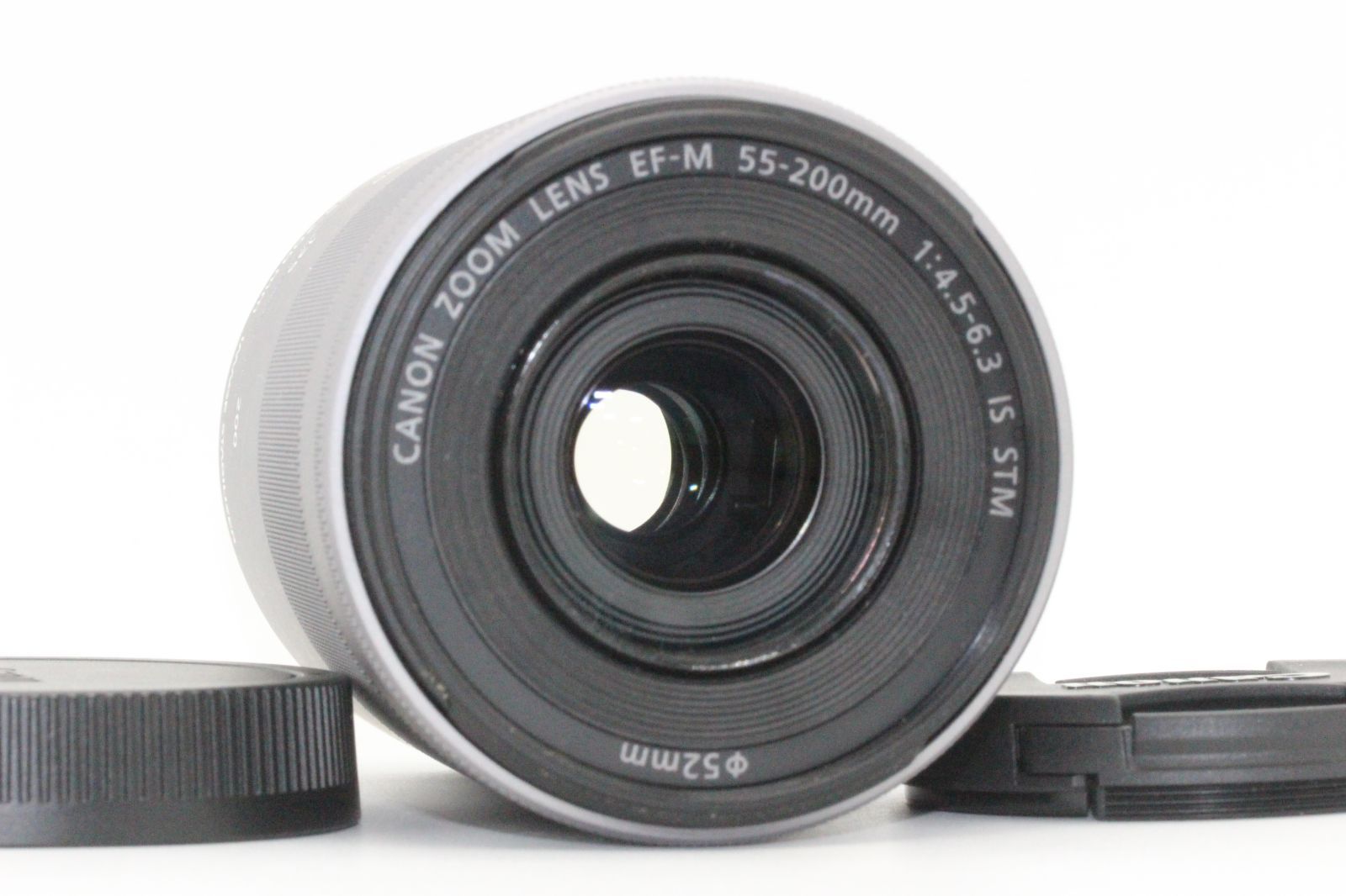 ◎美品◎ 望遠レンズ Canon  EF-M 55-200mm シルバー Canon 望遠ズームレンズ EF-M55-200mm F4.5-6.3 IS STM(シルバー