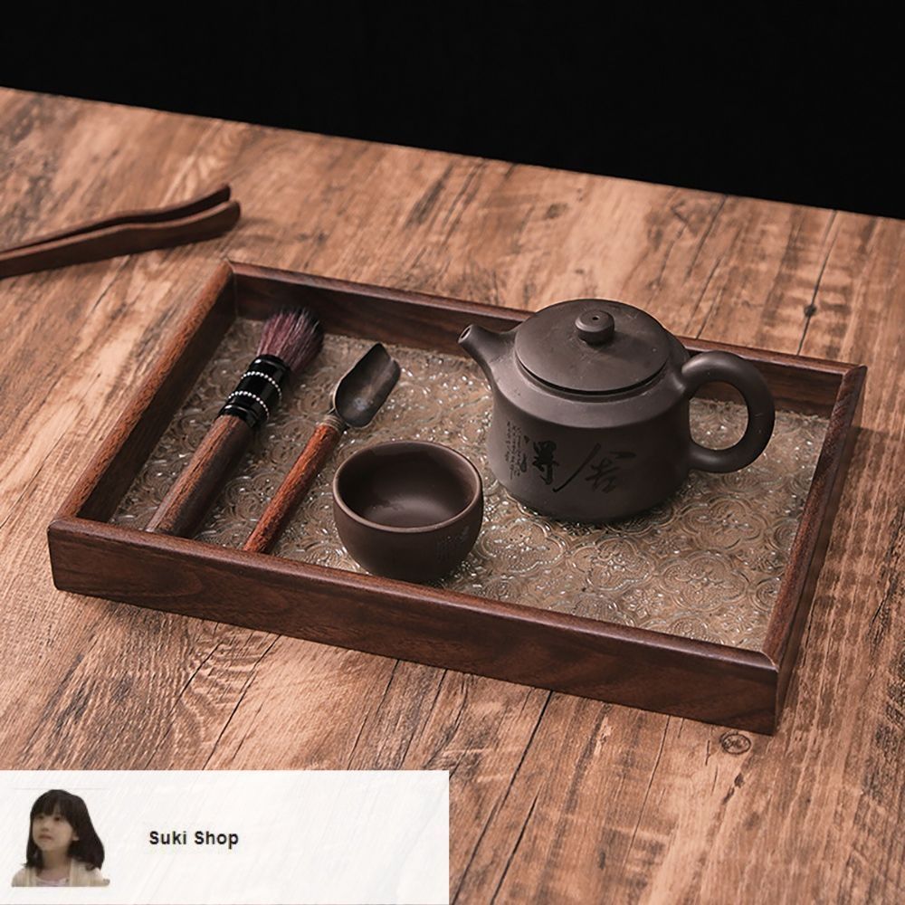 【専用】バリ島木製の小さなテーブル　トレー台座つき　お茶台 専用】バリ島木製の小さなテーブル トレー台座つき お茶台