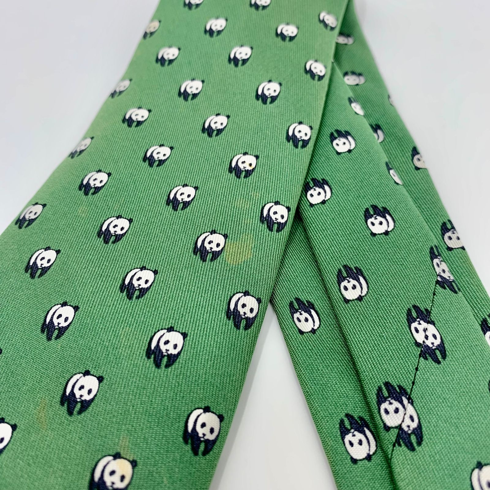 エルメス HERMES ネクタイ WWF コラボ 希少 パンダ シルク 100% - メルカリ