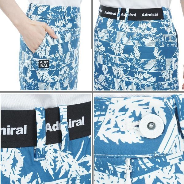 Admiral Golf スカラップヘム リーフ ミニスカート ADLA332