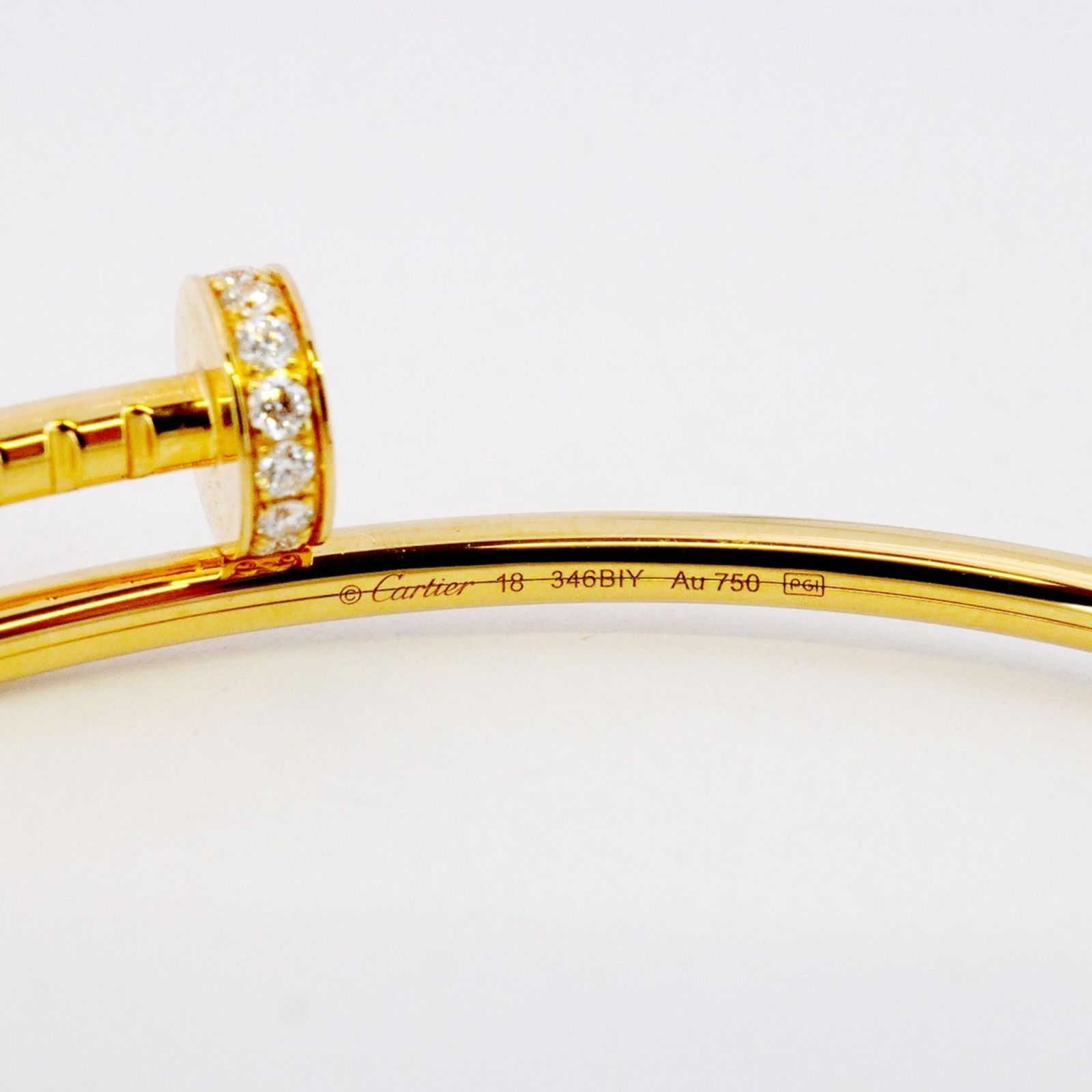 カルティエ(Cartier) カルティエ バングル ジュストアンクル 18KYG