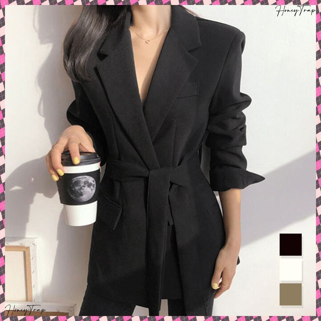 L'AUBE BLANC／Waist Shape Tailored Jacket L'AUBE BLANC Waist Shape