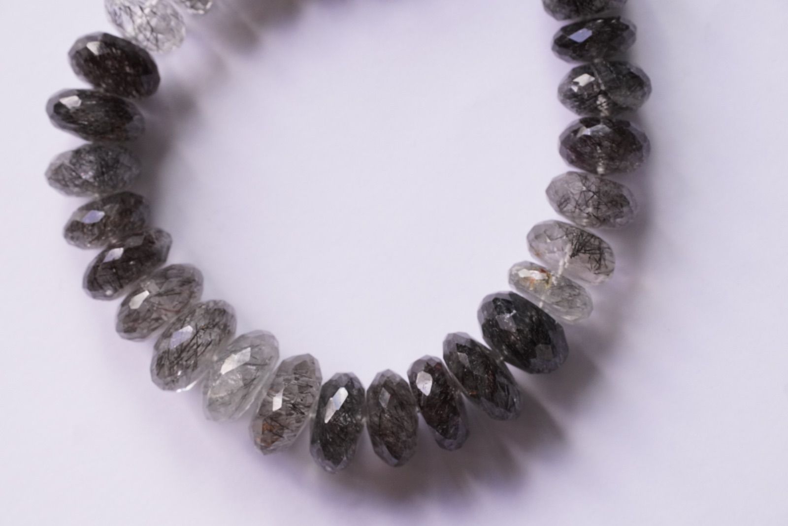 ラスト1点・高品質】ブラックルチルインクォーツ 特大 ファセット