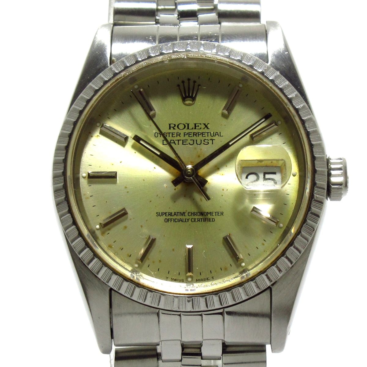 ROLEX(ロレックス) 腕時計 デイトジャスト 16220 メンズ SS/18コマ 