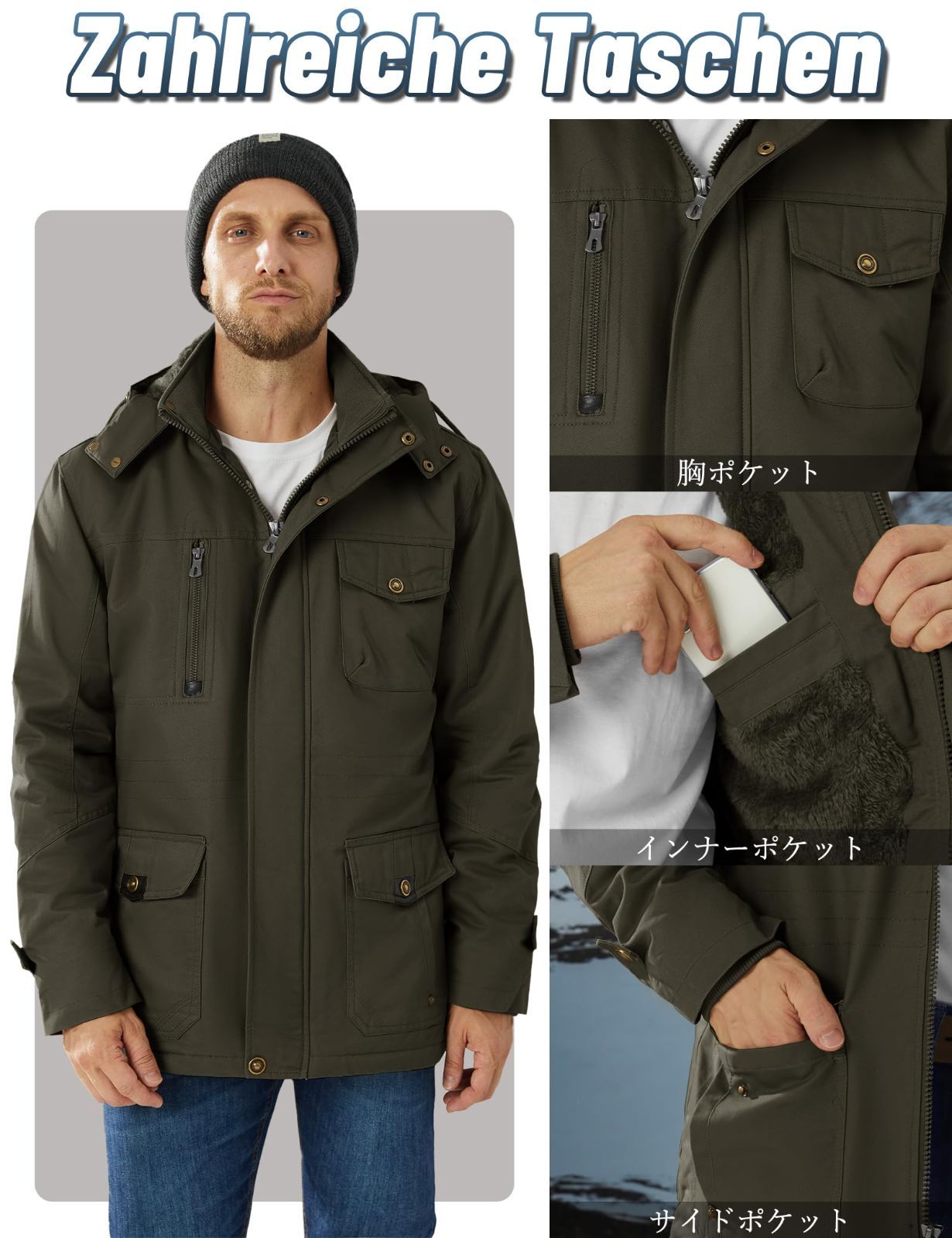 STEELGUARD 裏ボア 厚手 ワークジャケット ネイビー 刺繍ロゴ XL 18879