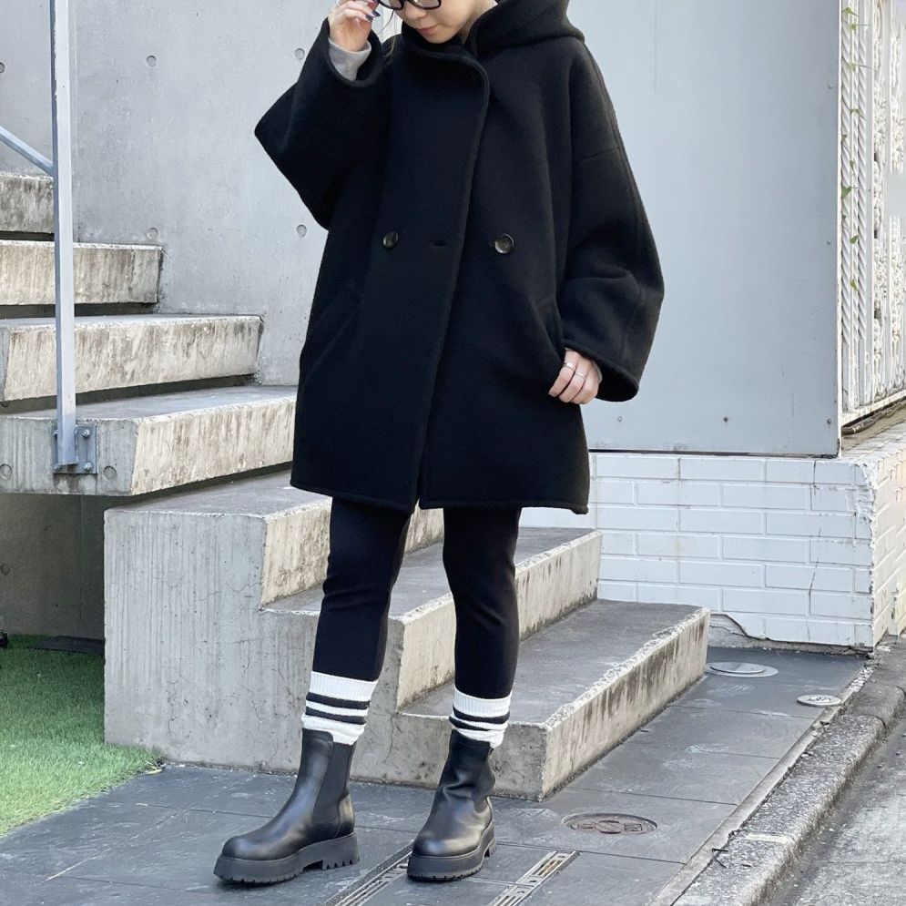 AP STUDIOモッサオーバーフーディーコート38 AP STUDIO グレー 38 モッサオーバーフーディーコート AP STUDIO