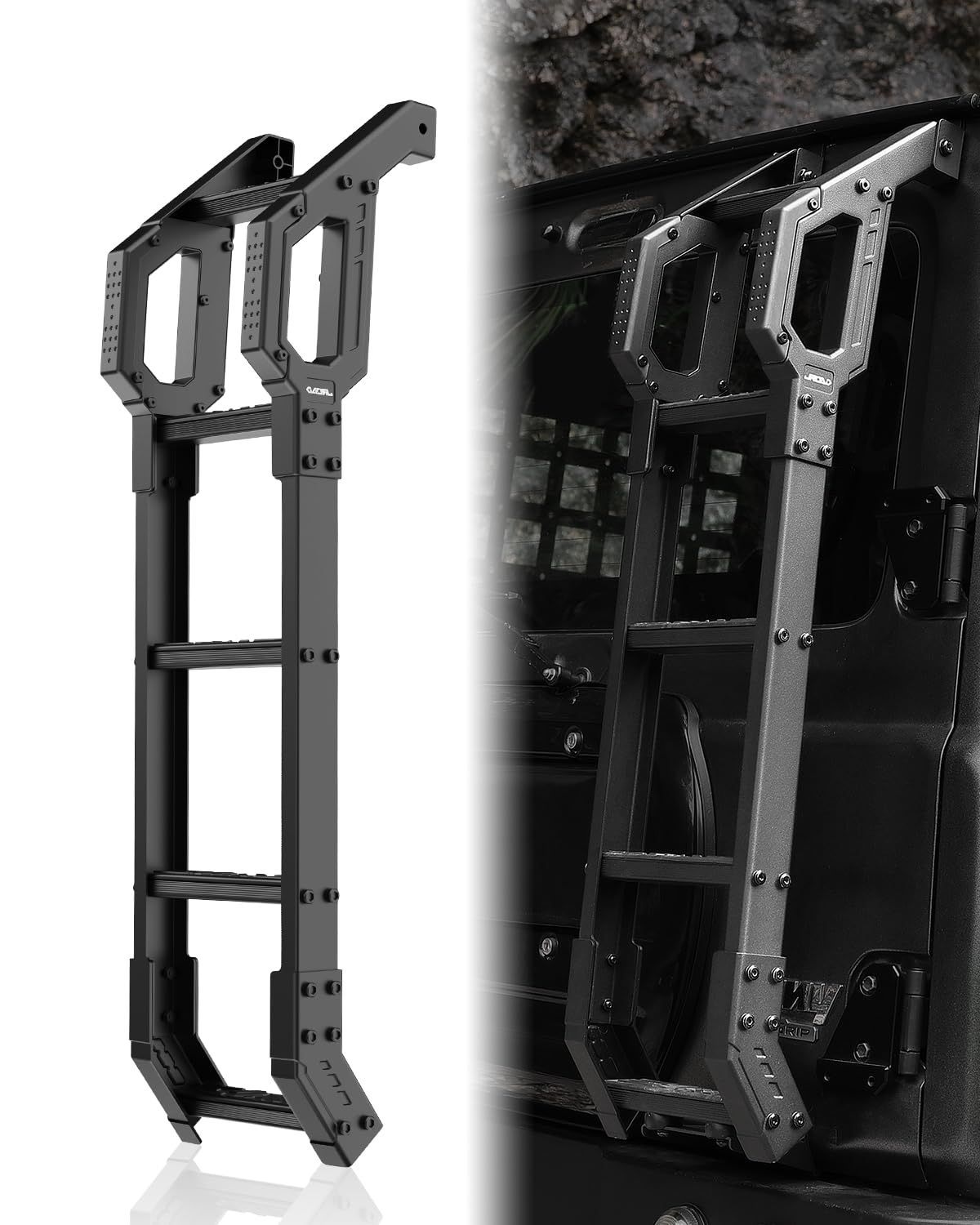 5ドア ハシゴ D5 はしご 梯子 JC74 ジムニーノマド 探索シリーズ JB64 リアラダー アルミ製 ジムニー ラダー ブラック JB74 ジムニーシエラ 外装パーツ ROADER
