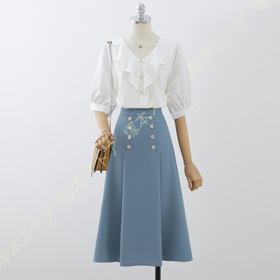 ロング丈スカート 膝丈スカート フ スカート レディース スカート ミモレ丈 ひざ丈 ヘムスカート 膝丈 プリーツ プリーツスカート ウエストゴム 冬