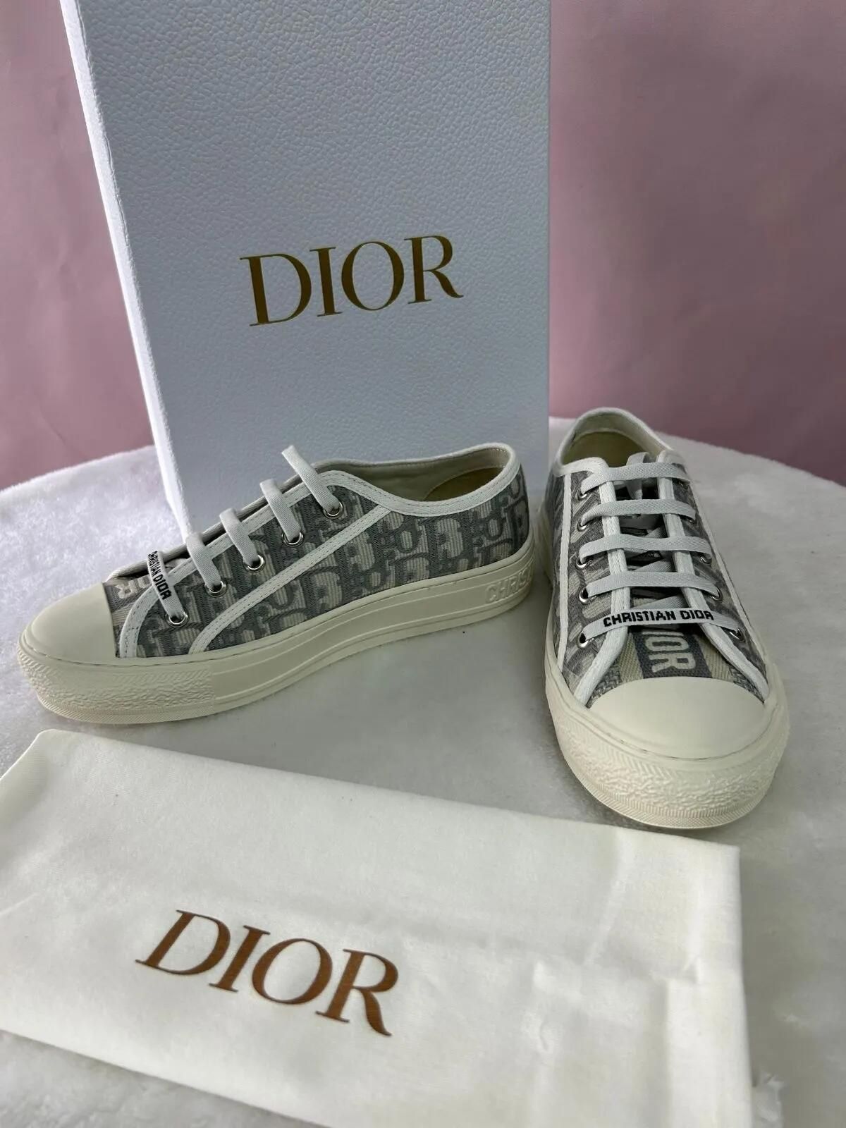 Dior ディオールレディースキャンバススニーカー37