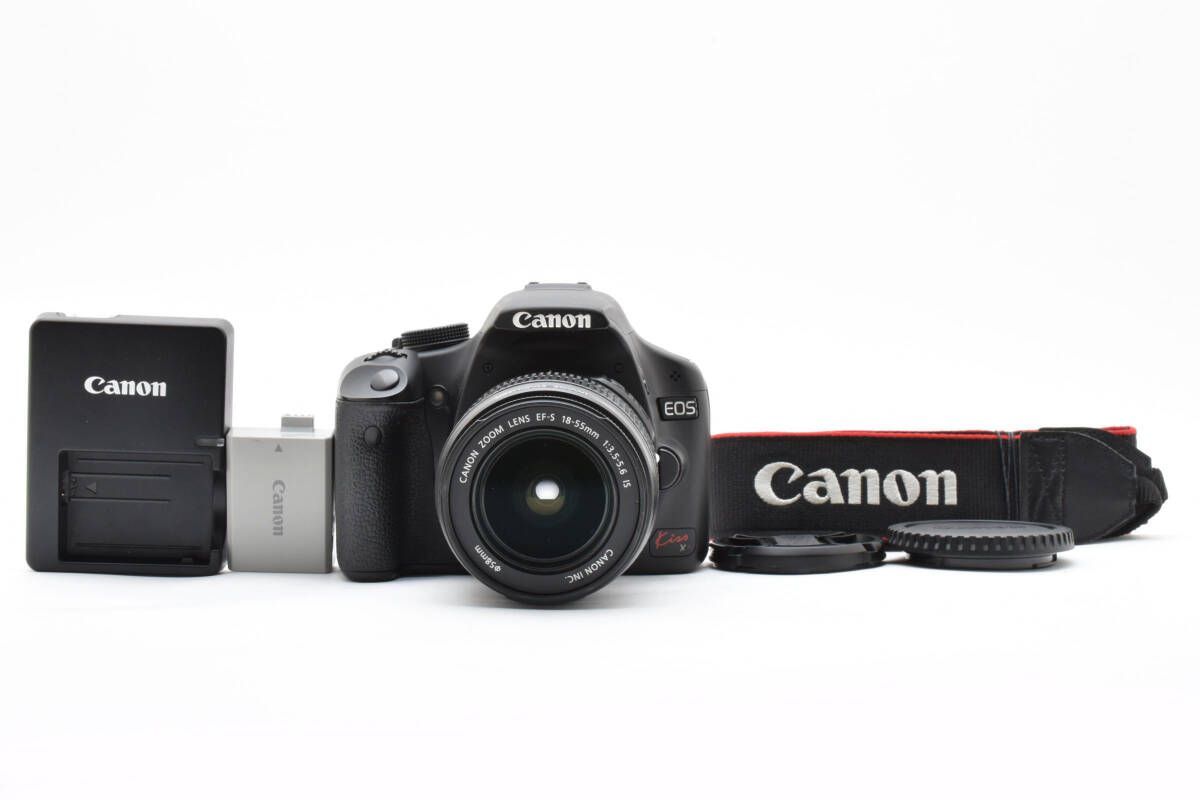 X3 EOS Kiss Canon 18-55mm EF-S IS キヤノン (良品） キャノン DSLR