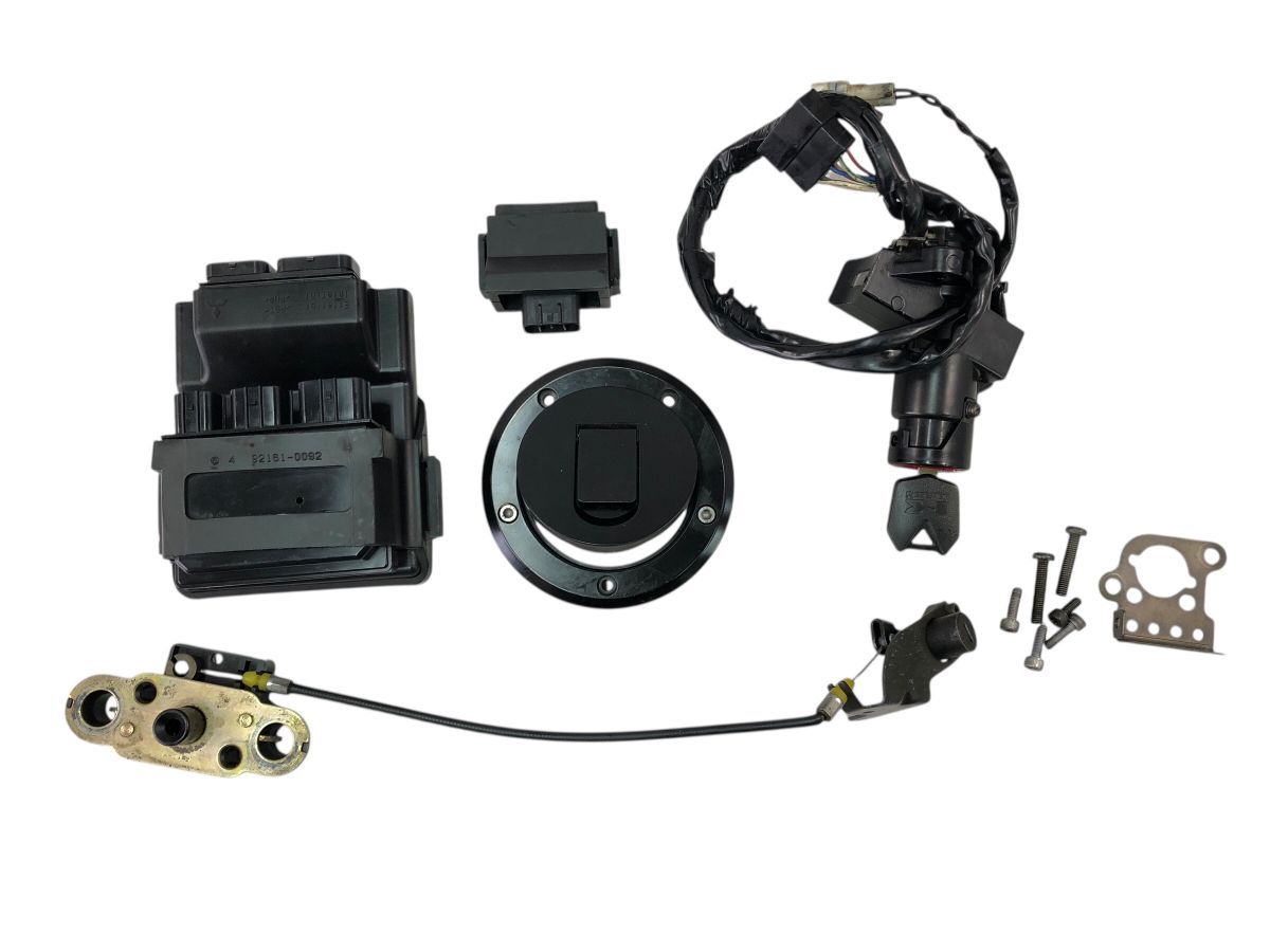 Ninja ZX-10R ZXT00C 03-04 C型 純正 キーセット ECUセット メインキー タンクキャップ シートキー 作動OK 2759-M6185