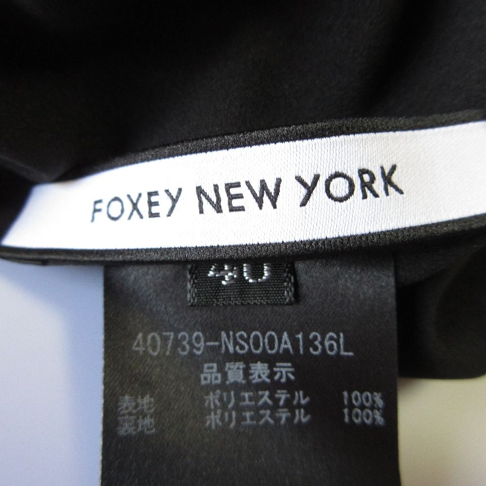 美品】 フォクシー ノースリーブ ワンピース ブラック 40サイズ（美品  