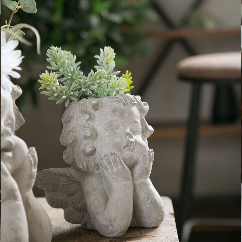 小さな天使の植木鉢 ヨーロピアンスタイル