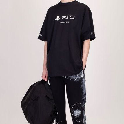 バレンシアガ Tシャツ + PlayStation printed cotton T-shirt プレステ ...