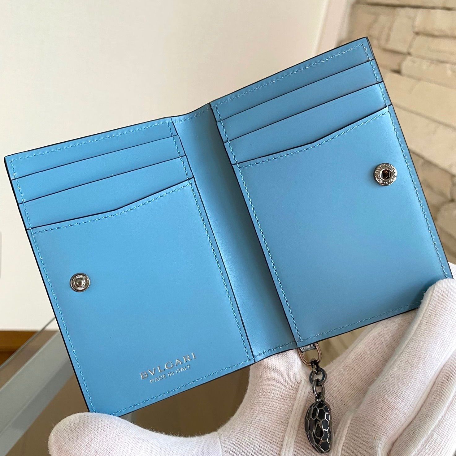 BVLGARI】セルペンティ フォーエバー カードホルダー ラメ入り