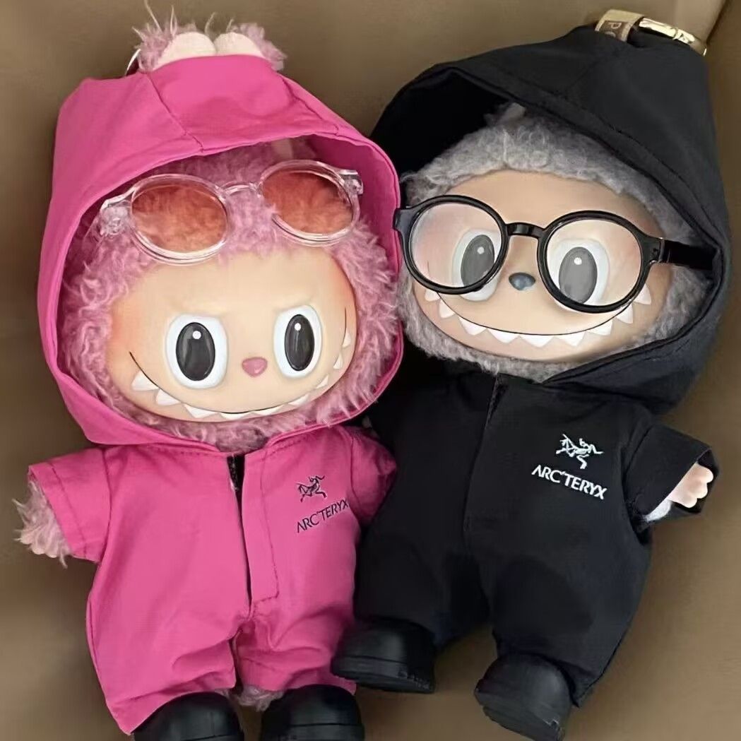 新品5点セット labubuラブブぬいぐるみ服17cm着せ替え着ぐるみ